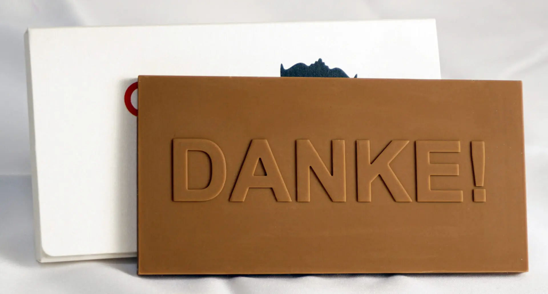 Danke Schokolade mit Logo in Schachtel