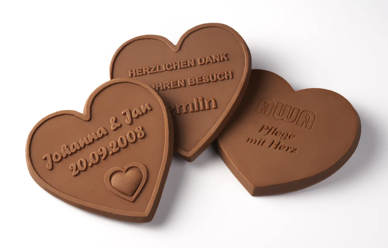 Schoko Herz Schokologo