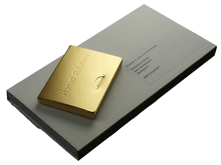 Einzelversand Schokoladentafel Versandbox