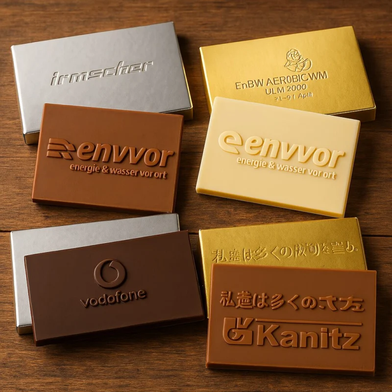 Schokologo Balance promotion chocolate bars