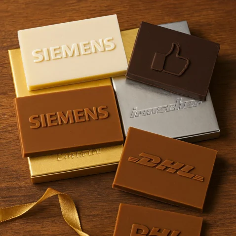 Schokologo Giveaways corporate Fairs