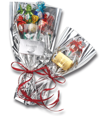 Schoko-Strauß mit Pralinen für besondere Anlässe