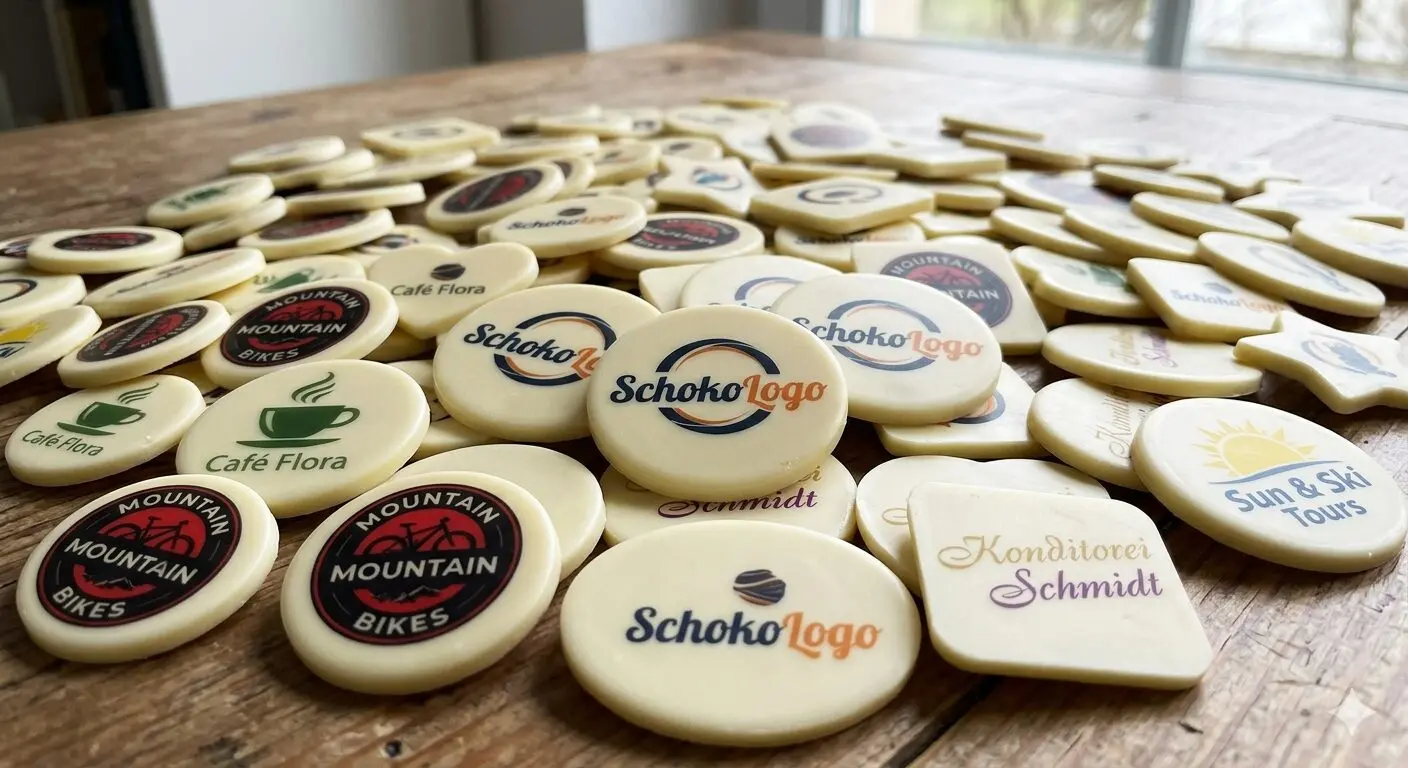 Bedruckte Schoko-Aufleger