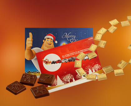 Schoko Adventskalender von Schokologo