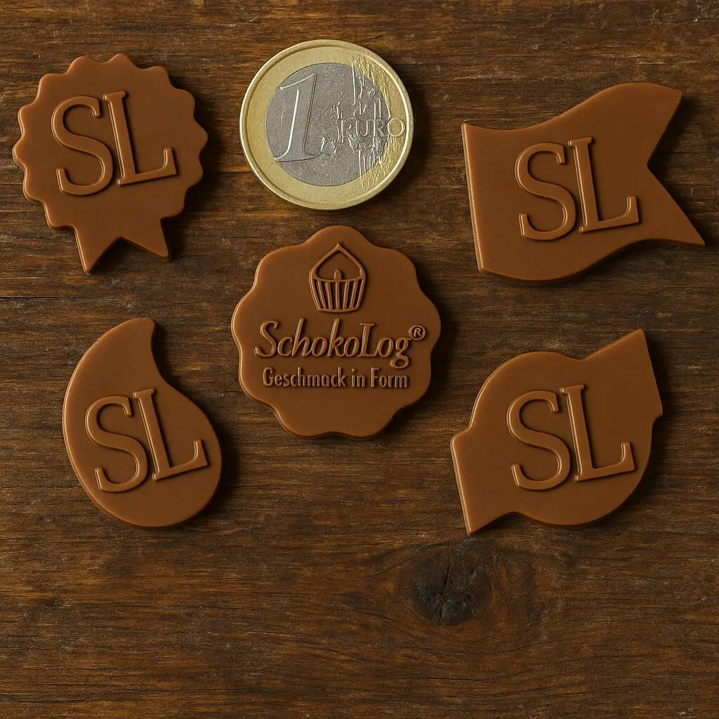 Schoko-Aufleger in Sonderformen und kleinen Mengen