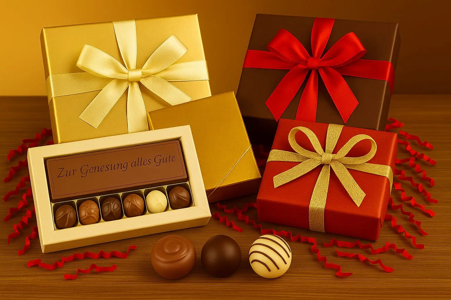 Kundengeschenke für Weihnachten mit Logo-Schokolade für Pralinen