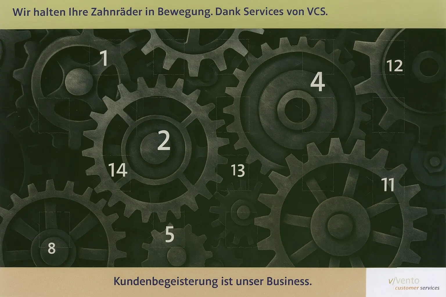 Schokologo Countdown-Kalender 14 Türchen individuell mit Schokolade