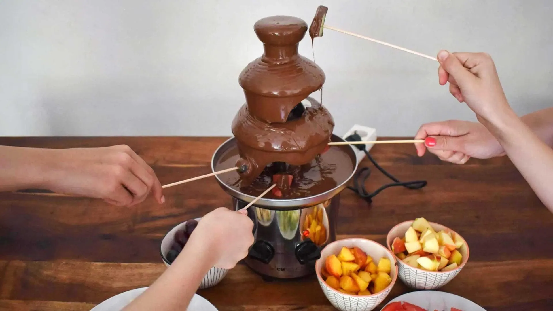 Schokoladen-Brunnen für Schoko-Parties und Events