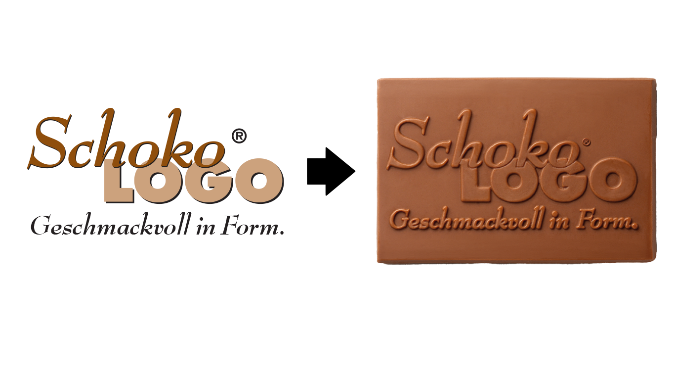 Schokologo Process mit Logo