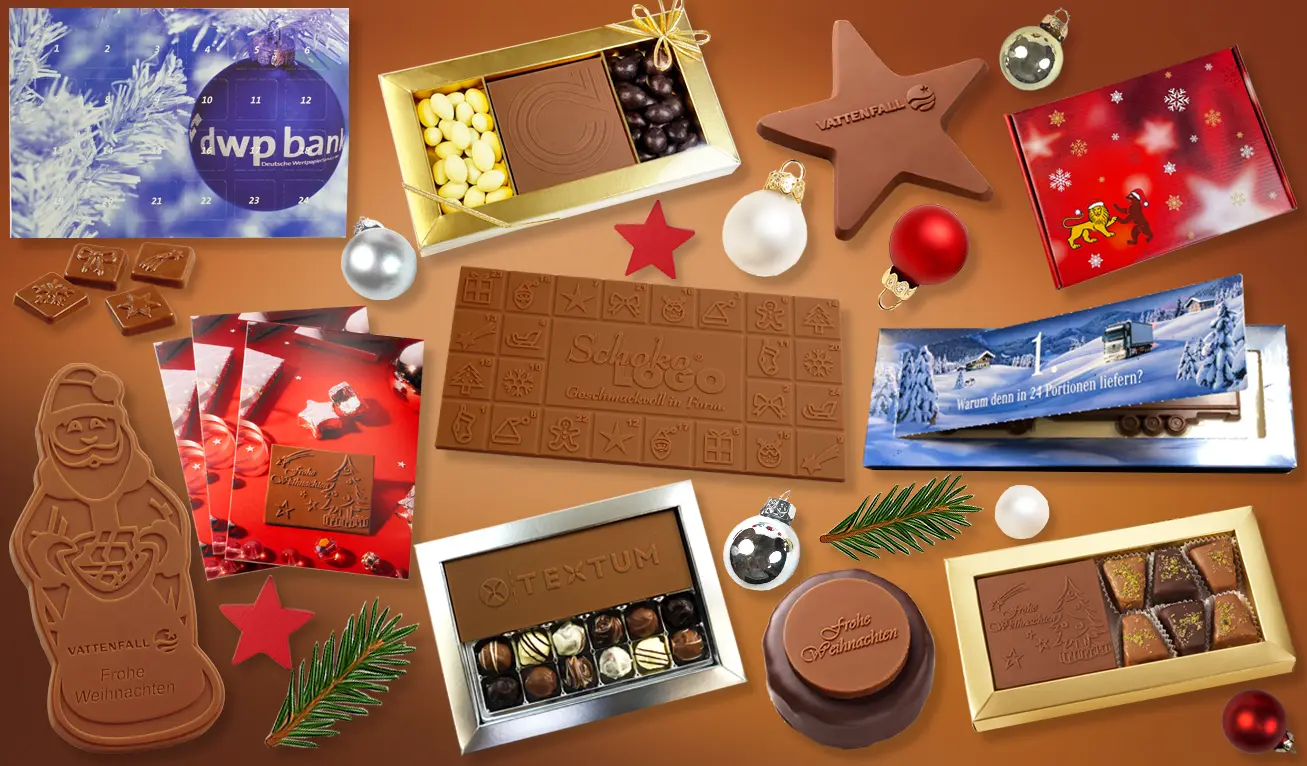 Kategorie Anlässe Adventskalender Weihnachten Schokolade Logo