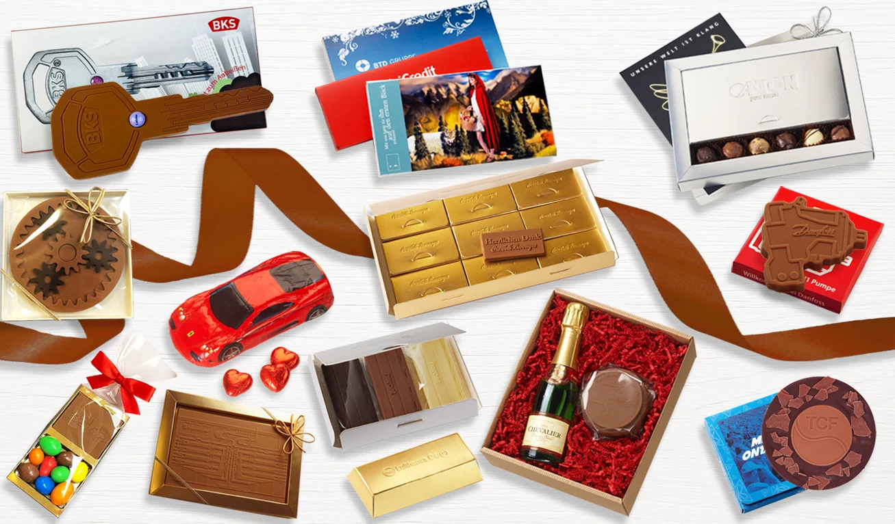Mitarbeiter-Geschenke aus Schokolade