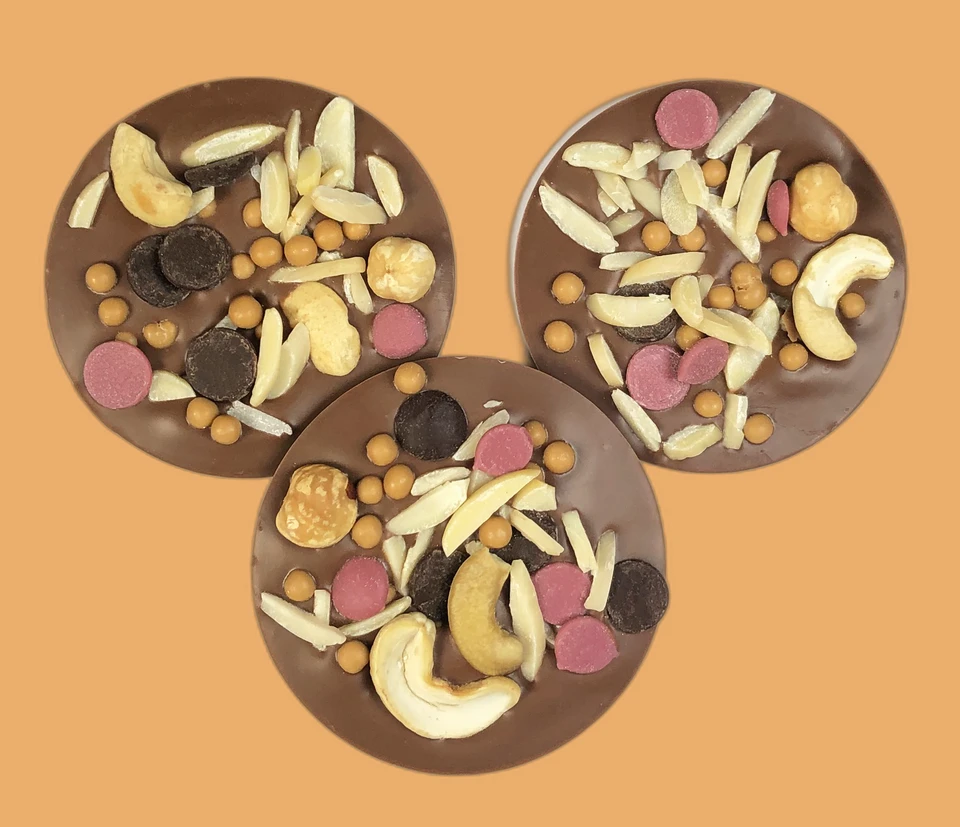 Schokoladen Pizza mit Toppings