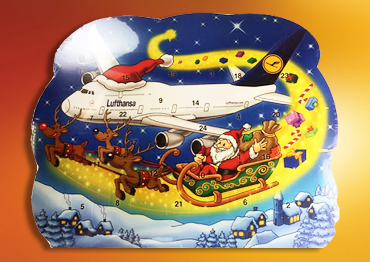 Werbe-Adventskalender mit Schokolade für Firmen
