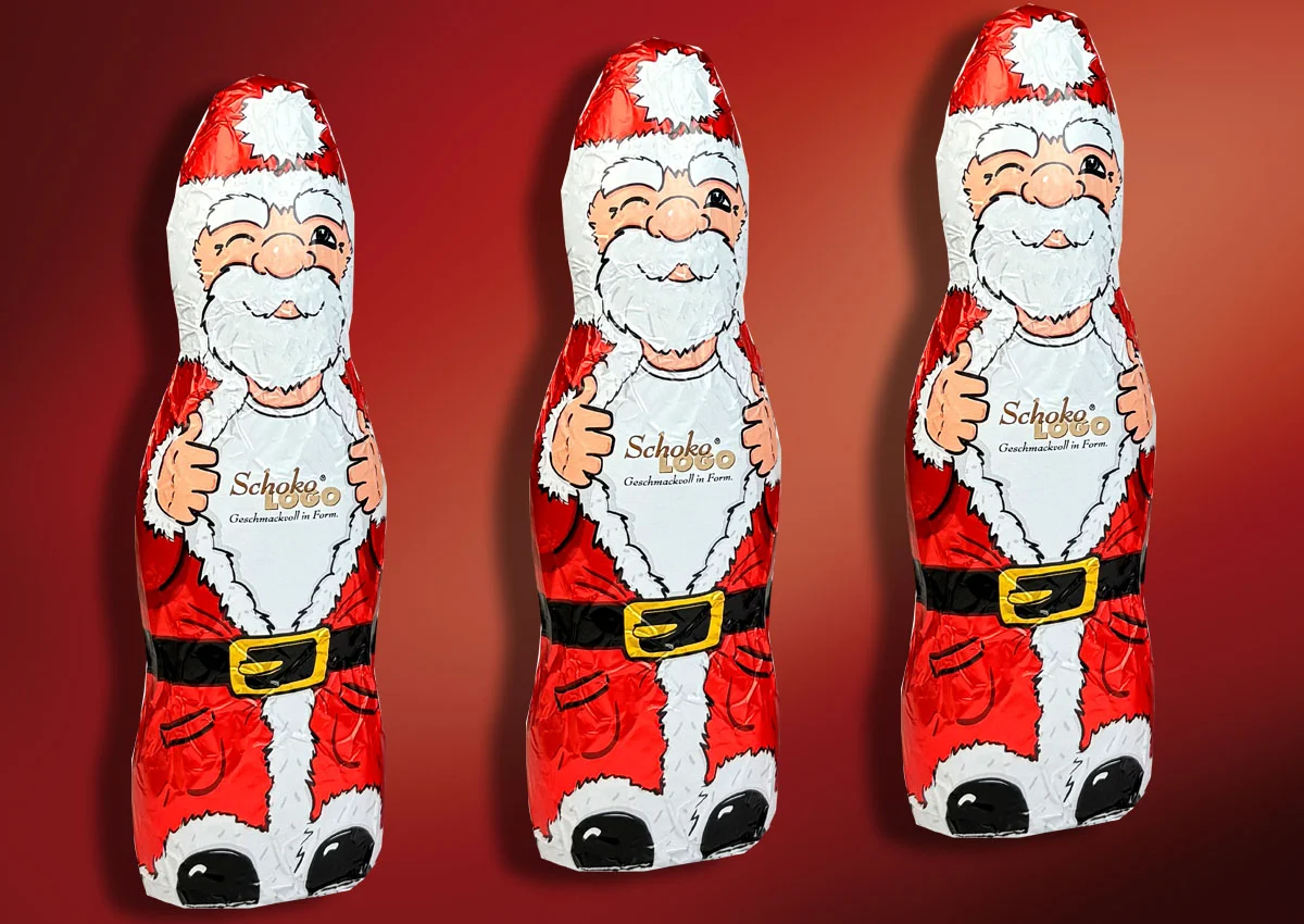 Schokologo Weihnachtsmann