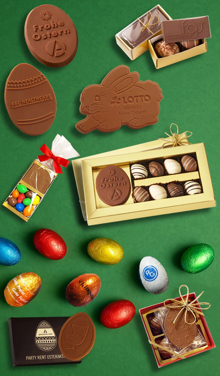 Oster-Schokolade für Unternehmen