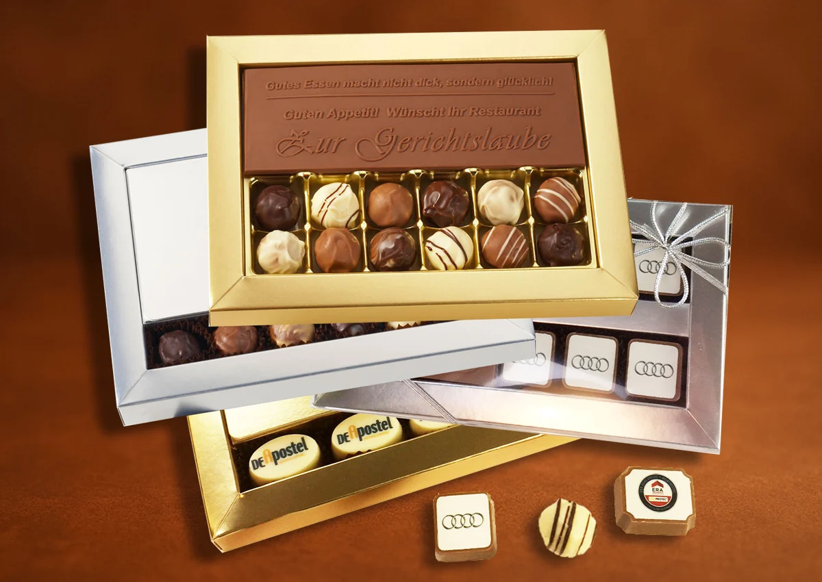 Individuelle Pralinenboxen für Mitarbeiter