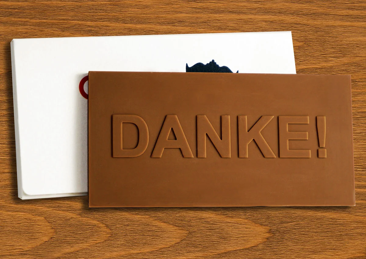 Personalisierte Schokoladentafeln