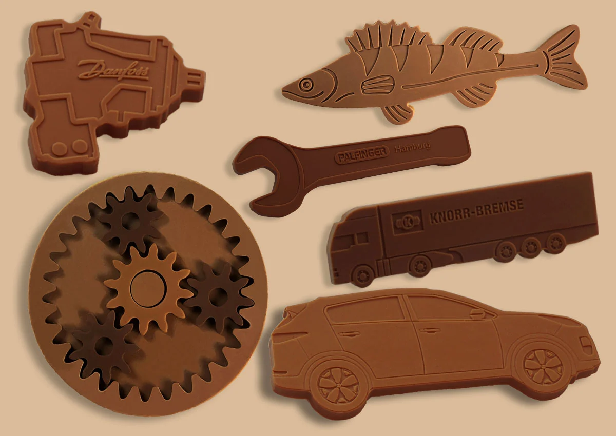 Individuelle Schokologos zu Weihnachten